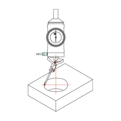 Centreringsapparat 0-3 mm med Ø10 mm skaft